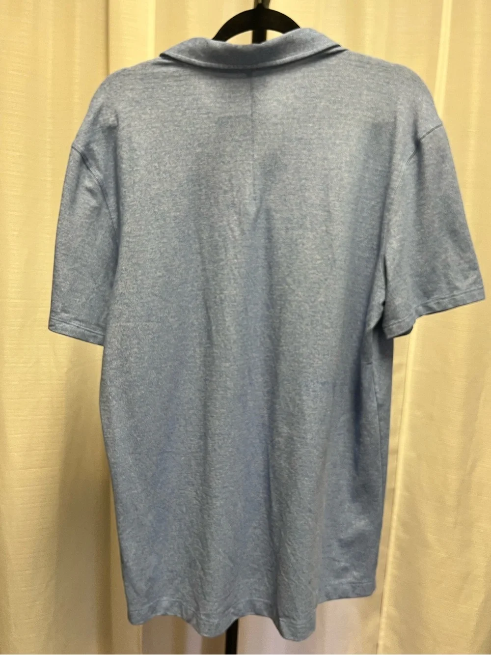 Lululemon Soft Jersey Short-Sleeve Polo Shirt in blue | size large - Picture 6 of 7